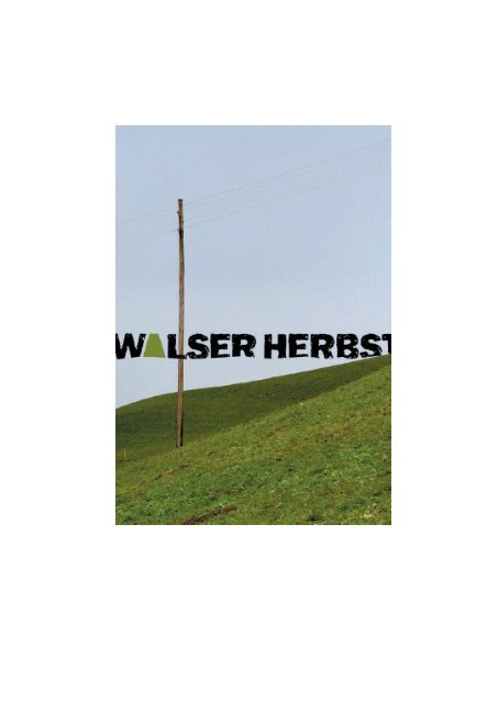 Walserherbst 2004 Programmheft