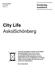 2024 04 18 City Life - Asko|Schönberg