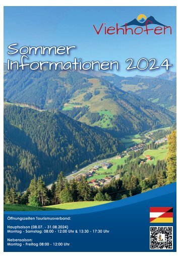 Sommerinformation über Viehhofen