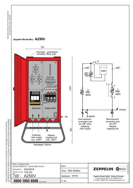 streif-rent Datenblatt A250V