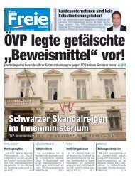 ÖVP legte gefälschte „Beweismittel“ vor!