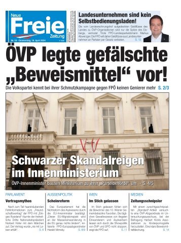 ÖVP legte gefälschte „Beweismittel“ vor!