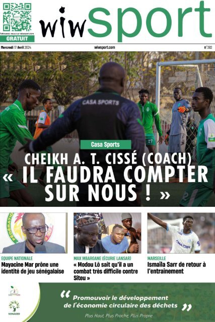 Journal wiwsport n382 - 17 avril 2024