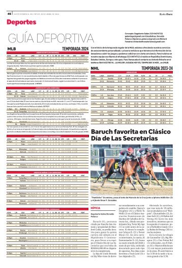 Guía Deportiva 18-04-2024