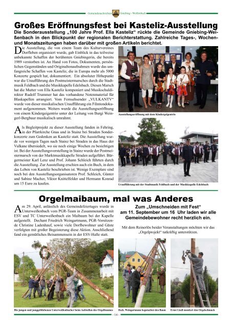 Link zur Gemeindezeitung - Gemeinde Gniebing-Weissenbach