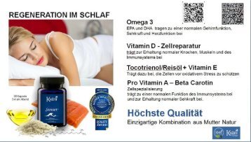 Sie leiden an unruhigem Schlaf? Keine REM-Phase? Unreine Haut? Innere Entzündungen?  Sie suchen die Alternative zur CHemie? Naturhelfer von Kyäni Thüringen!