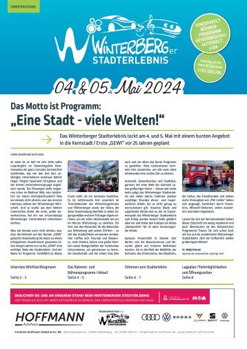 Eventzeitung Stadterlebnis Winterberg 2024