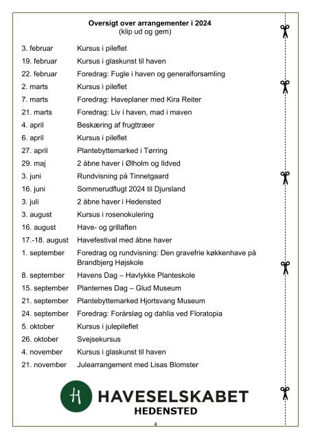 Hedensted program 2024