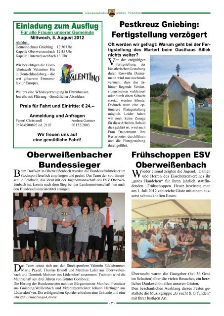 Gniebing - Weißenbach - Gemeinde Gniebing-Weissenbach