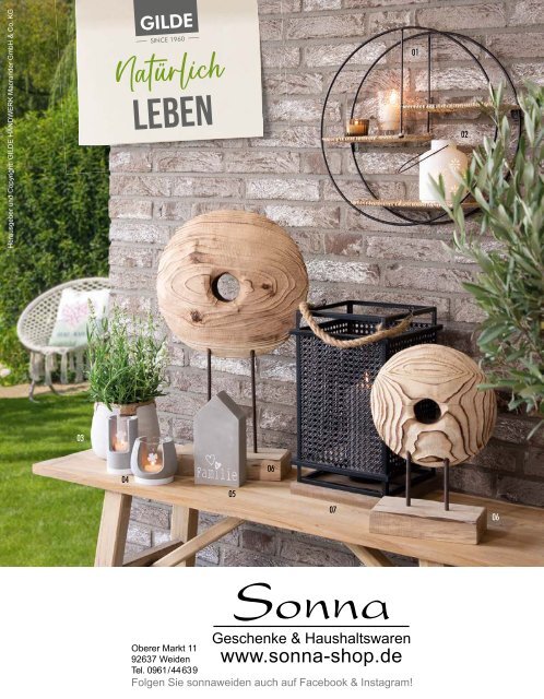 GILDE Wohnaccessoires bei Sonna