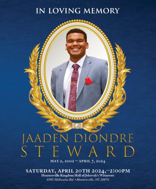 Jaaden Diondre Steward Memorial Program