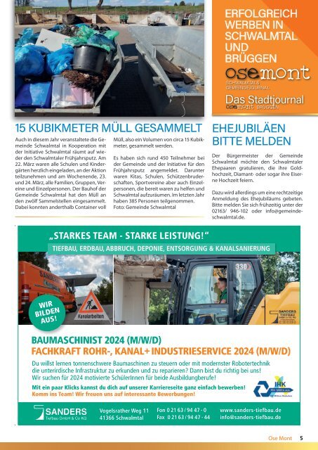 OSE MONT - Schwalmtals Gemeindejournal - Ausgabe April 2024