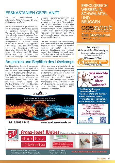 OSE MONT - Schwalmtals Gemeindejournal - Ausgabe April 2024