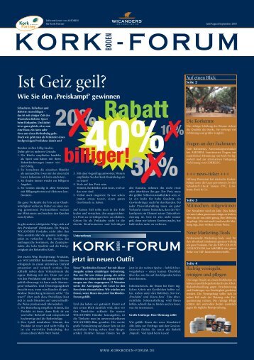 Wie Sie den ‚Preiskampf' gewinnen - Korkboden-Forum