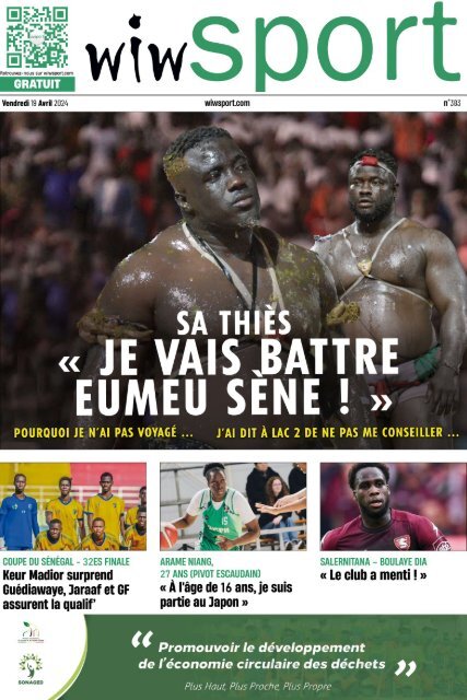 Journal wiwsport n383 - 19 avril 2024