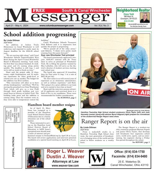 South & Canal Winchester Messenger - April 21st, 2024