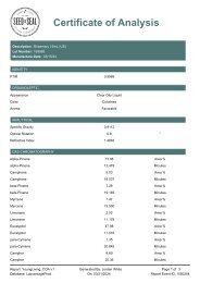 Rosemary Lot 169985 Finished Goods Testing