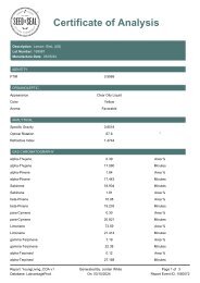 Lemon Lot 169887 Finished Goods Testing