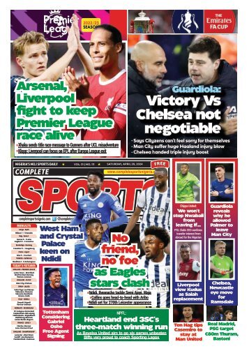 COMPLETE SPORTS - SATURDAY, APRIL 20, 2024