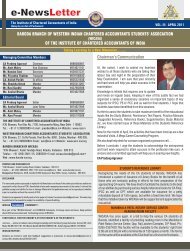 e-NewsLetter - Baroda Branch of WIRC of ICAI