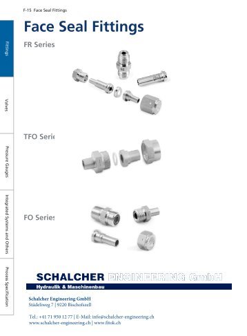 Face Seal Fittings FITOK EN