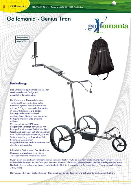 Spectrum Golf Katalog 2024