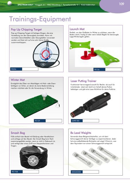 Spectrum Golf Katalog 2024