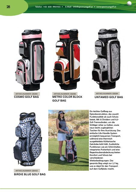 Spectrum Golf Katalog 2024