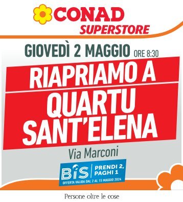 Volantino RIAPERTURA SUPERSTORE QUARTU