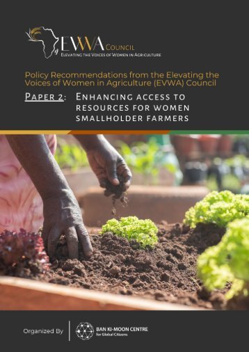 EVWA Council Policy Paper 2: Enhancing Access to Resources For Women Smallholder Farmers