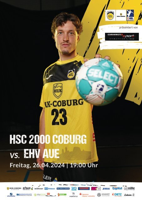 Spielheft HSC 2000 Coburg vs. EHV Aue