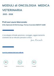 Brochure Moduli di Oncologia Medica Veterinaria 
