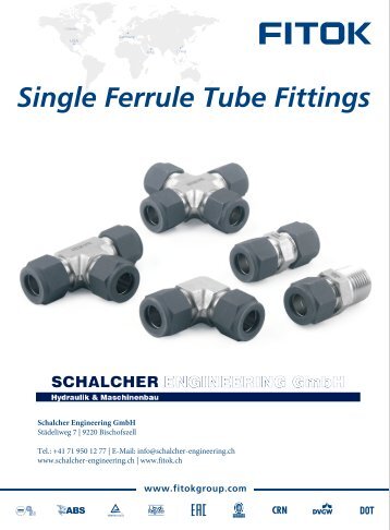 6S Single Ferrule Tube Fittings FITOK EN