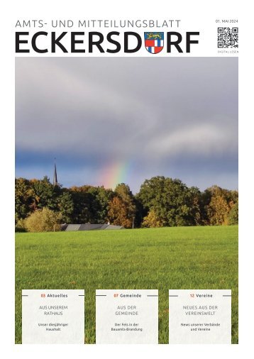 Eckersdorf Amts- und Mitteilungsblatt Mai 2024
