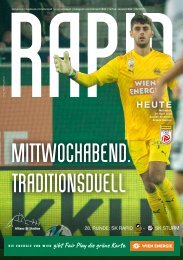 Rapid HEUTE: SK Rapid vs. SK Sturm