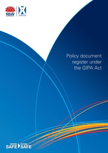 Policy document register under the GIPA Act - WorkCover NSW