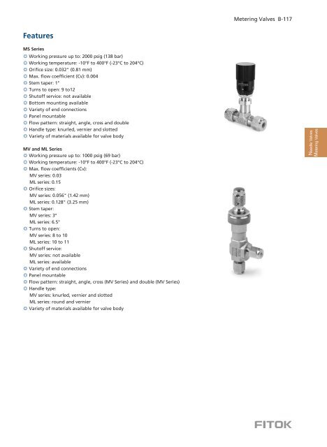 Metering Valves FITOK EN