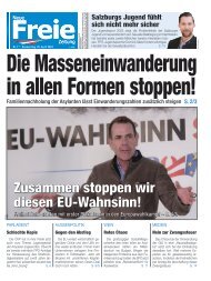 Die Masseneinwanderung in allen Formen stoppen!