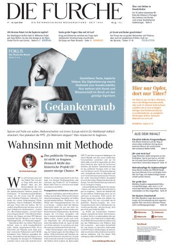DIE FURCHE 25.04.2024