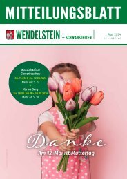 Mitteilungsblatt Wendelstein+Schwanstetten - Mai 2024