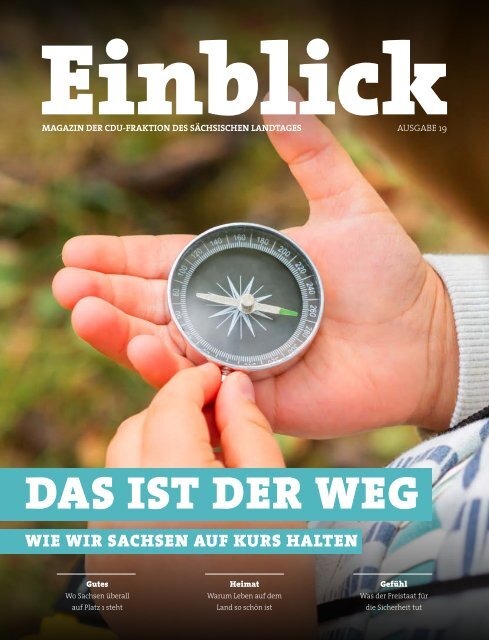 CDU-Magazin Einblick (Ausgabe 19) - Thema: Das ist der Weg