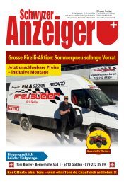 Schwyzer Anzeiger – Woche 17 – 26. April 2024