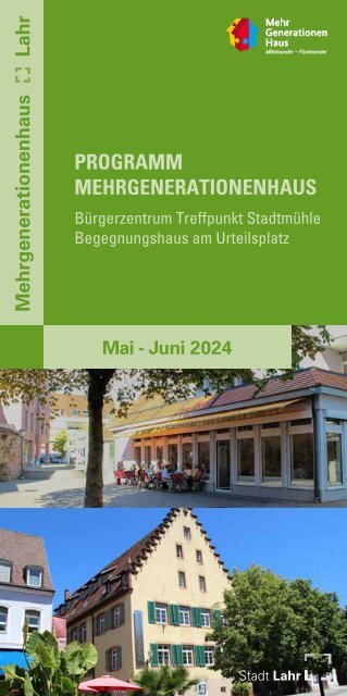 Mehrgenerationenhaus Lahr Programm Mai Juni 2024