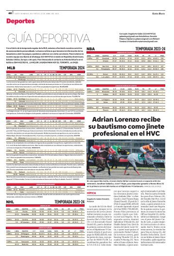 Guía Deportiva 25-04-2024