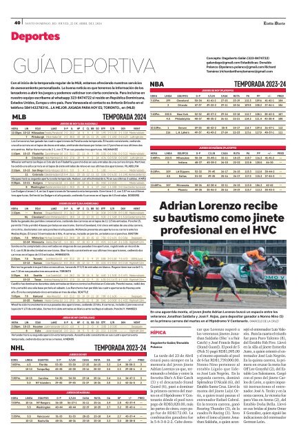 Guía Deportiva 25-04-2024