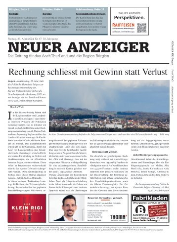 Neuer Anzeiger 26. April 2024