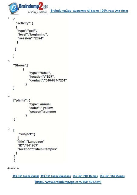 [April-2024]New Braindump2go 350-401 PDF and 350-401 VCE Dumps(1199-1220)