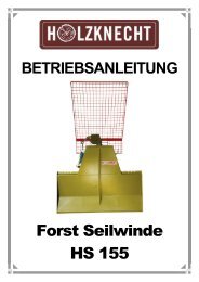 Forst Seilwinde HS 155 - Holzknecht
