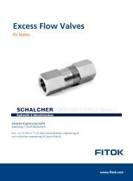Excess Flow Valves FITOK EN