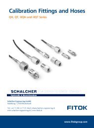 Calibration Fittings and Hoses FITOK EN